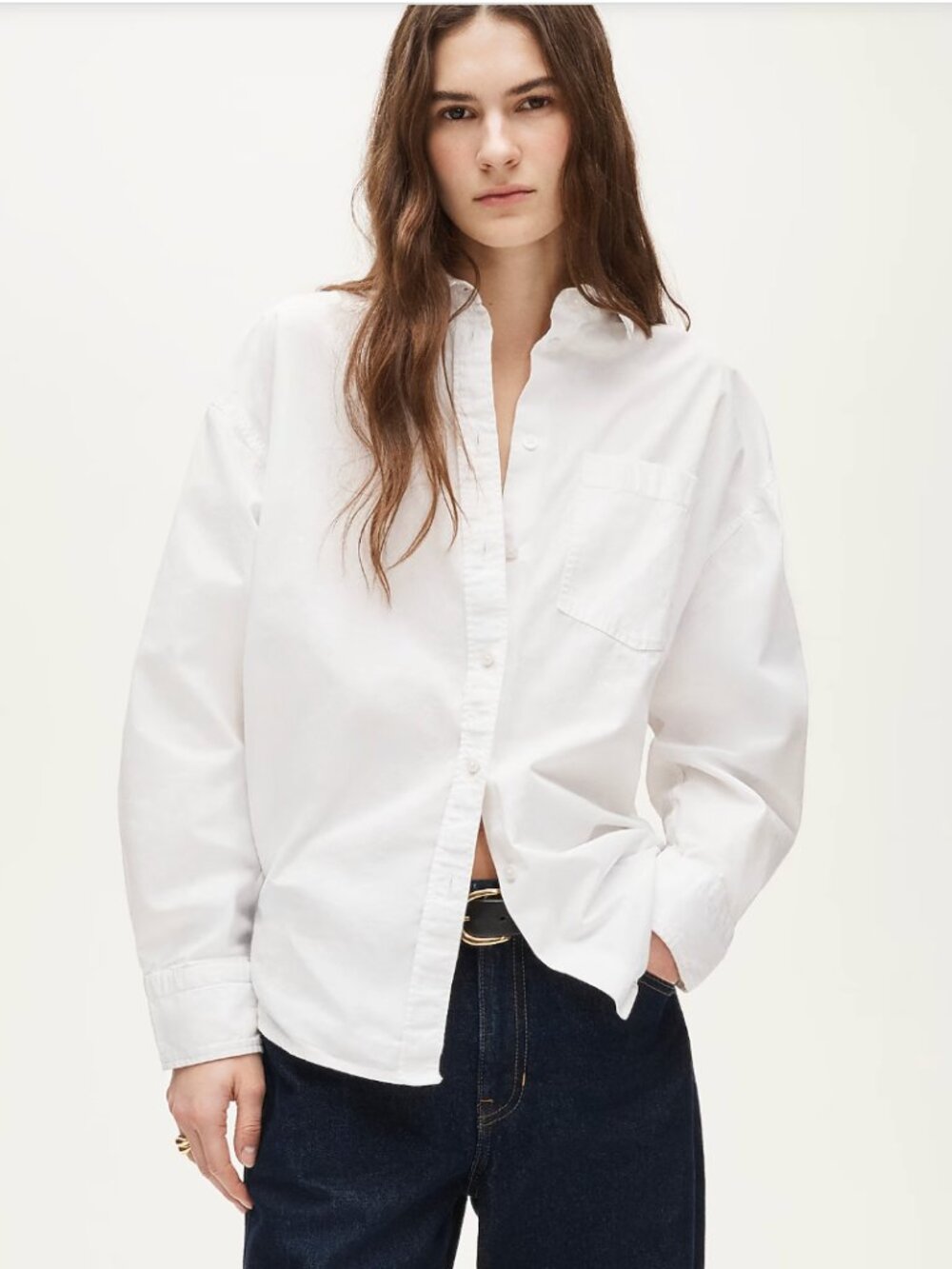 J. Crew Étienne oversized shirt in lightweight oxford - Size XS